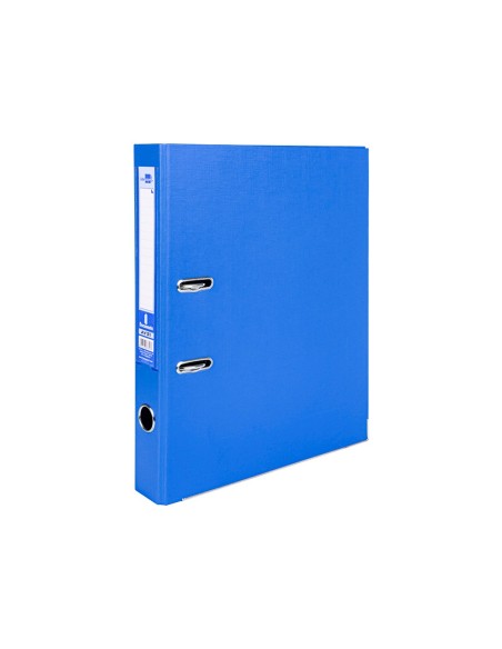 ARCHIVADOR ESTRECHO PALANCA DOCUMENTA FL PVC RADO LOMO 52MM AZ.