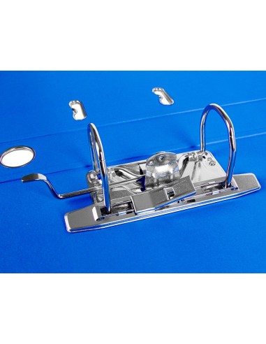 ARCHIVADOR ESTRECHO PALANCA DOCUMENTA FL PVC RADO LOMO 52MM AZ.