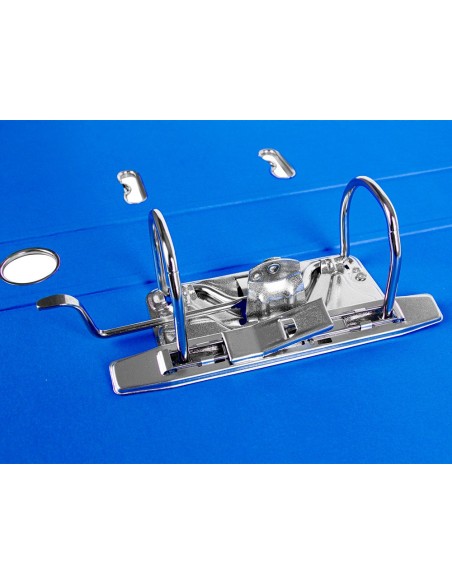 ARCHIVADOR ESTRECHO PALANCA DOCUMENTA FL PVC RADO LOMO 52MM AZ.