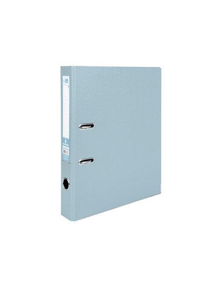 ARCHIVADOR ESTRECHO PALANCA DOCUMENTA FL PVC RADO LOMO 52MM GRIS