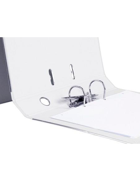 ARCHIVADOR ESTRECHO PALANCA DOCUMENTA FL PVC RADO LOMO 52MM BL.