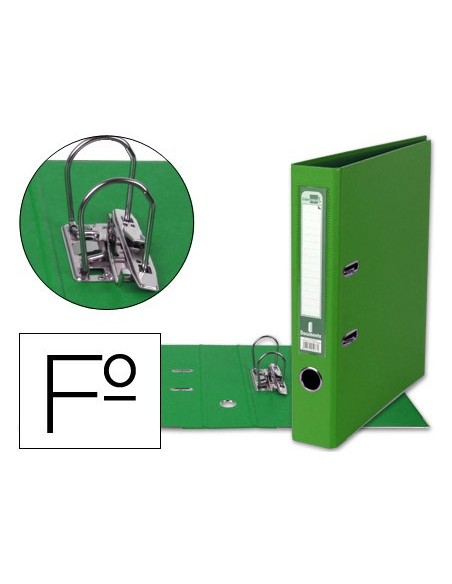 ARCHIVADOR ESTRECHO PALANCA DOCUMENTA FL PVC RADO LOMO 52MM VE.