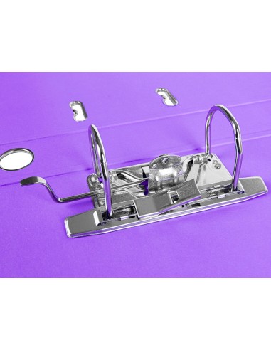 ARCHIVADOR ESTRECHO PALANCA DOCUMENTA FL PVC RADO LOMO 52MM LILA