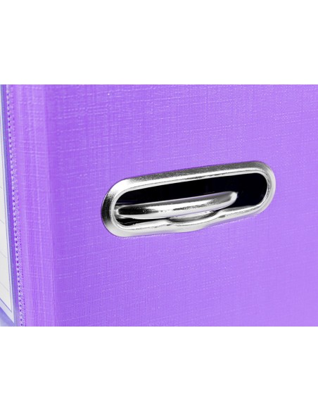 ARCHIVADOR ESTRECHO PALANCA DOCUMENTA FL PVC RADO LOMO 52MM LILA