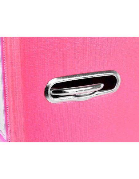 ARCHIVADOR ESTRECHO PALANCA DOCUMENTA FL PVC RADO LOMO 52MM ROSA