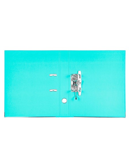 ARCHIVADOR ESTRECHO PALANCA DOCUMENTA FL PVC RADO LOMO 52MM TURQ.