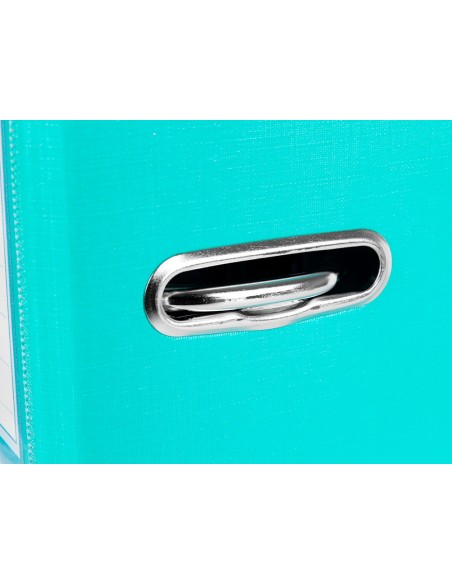 ARCHIVADOR ESTRECHO PALANCA DOCUMENTA FL PVC RADO LOMO 52MM TURQ.