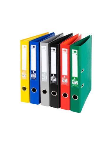 ARCHIVADOR ESTRECHO PALANCA DOCUMENTA FL PVC RADO LOMO 52MM SURT.
