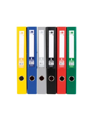 ARCHIVADOR ESTRECHO PALANCA DOCUMENTA FL PVC RADO LOMO 52MM SURT.