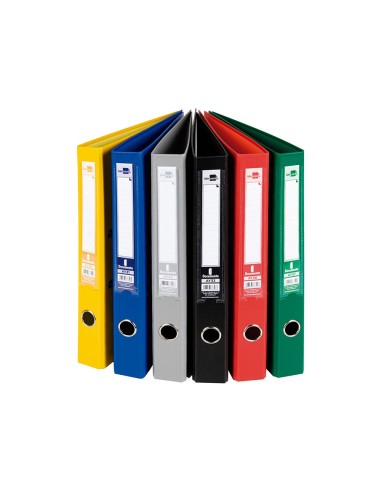 ARCHIVADOR ESTRECHO PALANCA DOCUMENTA FL PVC RADO LOMO 52MM SURT.