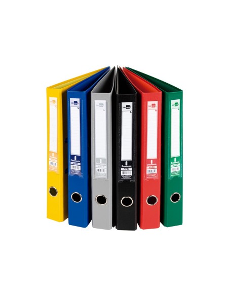 ARCHIVADOR ESTRECHO PALANCA DOCUMENTA FL PVC RADO LOMO 52MM SURT.