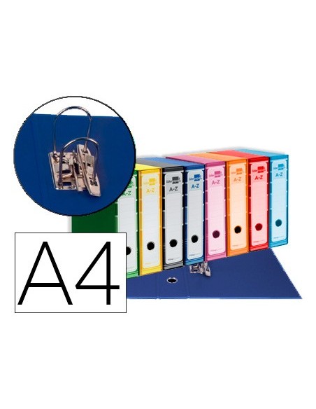 ARCHIVADOR PALANCA FILING SYSTEM A4  FORRADO LOMO 80MM SURT.