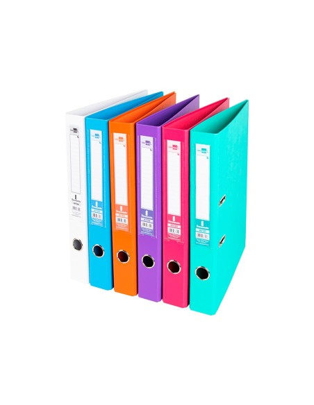 ARCHIVADOR PALANCA DOCUMENTA FL FORRADO PVC RADO LOMO 52MM SURT.