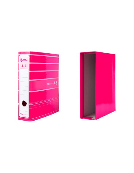 ARCH.PALANCA  EL A4 FILING SYSTEM FORRADO SIN RADO L.80MM ROSA