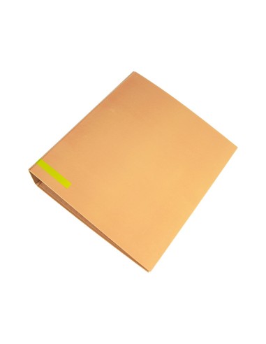 ARCHIVADOR PALANCA A4 FORRADO SIN RADO LOMO 80MM MELOCOTON