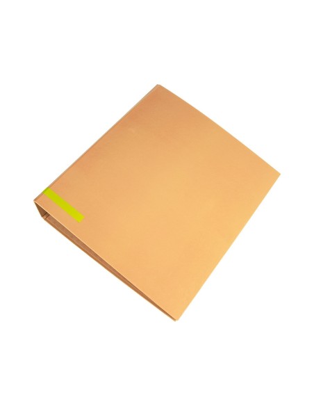 ARCHIVADOR PALANCA A4 FORRADO SIN RADO LOMO 80MM MELOCOTON