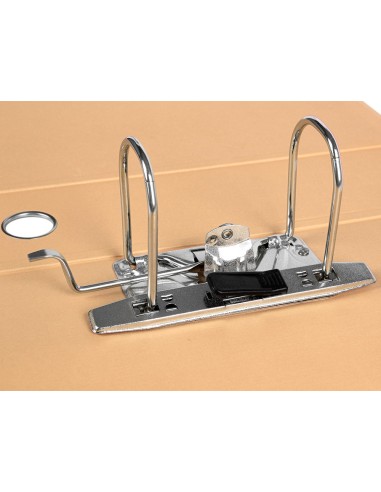 ARCHIVADOR PALANCA A4 FORRADO SIN RADO LOMO 80MM MELOCOTON