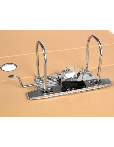 ARCHIVADOR PALANCA A4 FORRADO SIN RADO LOMO 80MM MELOCOTON