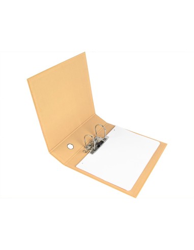 ARCHIVADOR PALANCA A4 FORRADO SIN RADO LOMO 80MM MELOCOTON