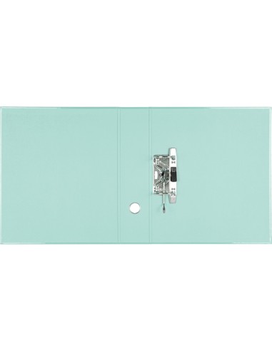 ARCHIVADOR PALANCA A4 FORRADO SIN RADO LOMO 80MM MENTA