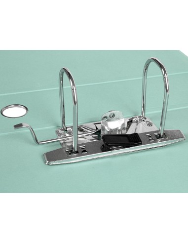 ARCHIVADOR PALANCA A4 FORRADO SIN RADO LOMO 80MM MENTA