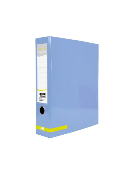 ARCHIVADOR PALANCA A4 FORRADO SIN RADO LOMO 80MM CEL.