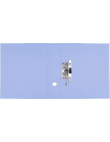 ARCHIVADOR PALANCA A4 FORRADO SIN RADO LOMO 80MM CEL.