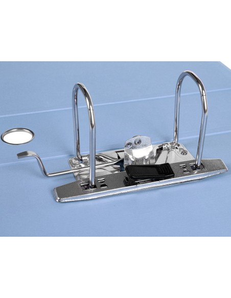 ARCHIVADOR PALANCA A4 FORRADO SIN RADO LOMO 80MM CEL.