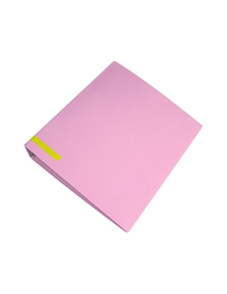 ARCHIVADOR PALANCA A4 FORRADO SIN RADO LOMO 80MM ROSA