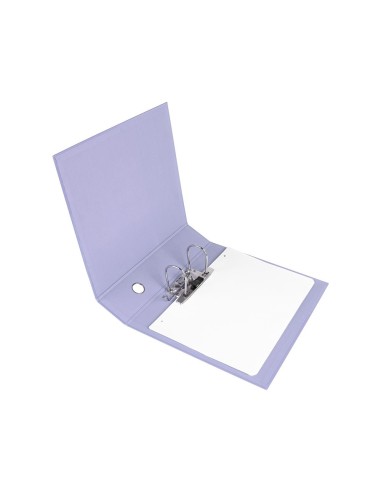 ARCHIVADOR PALANCA A4 FORRADO SIN RADO LOMO 80MM LAVANDA