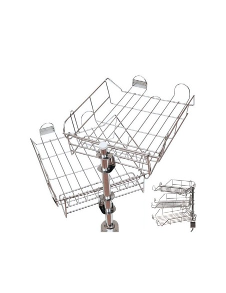 BANDEJA SOBREM.METALICA Q-CON.CROMADA 370X275 MM
