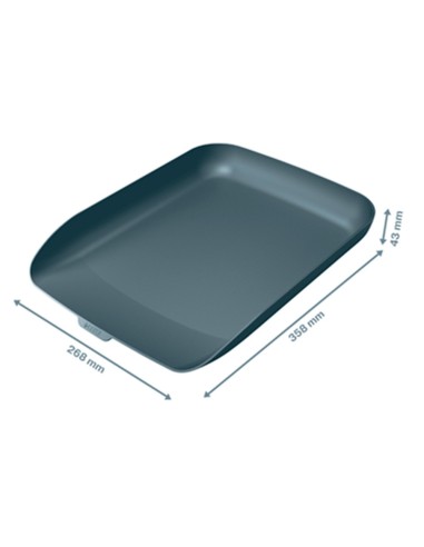 BANDEJA PLAST.LEITZ COSY GRIS 268X126X358MM