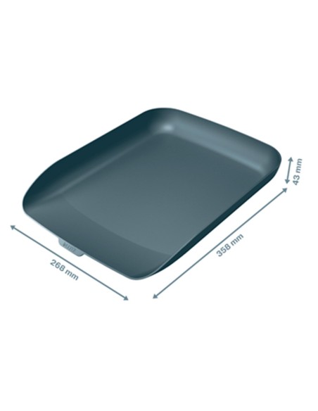 BANDEJA PLAST.LEITZ COSY GRIS 268X126X358MM