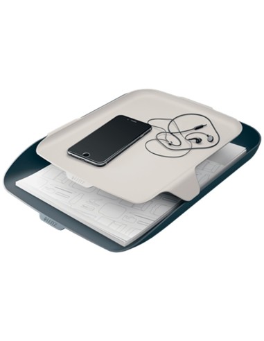 BANDEJA PLAST.LEITZ COSY GRIS 274X62X391MM
