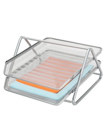 BANDEJA SOBREM.METALICA Q-CON.REJILLA GXA100 GRIS 2 BANDEJAS MOVIBLES