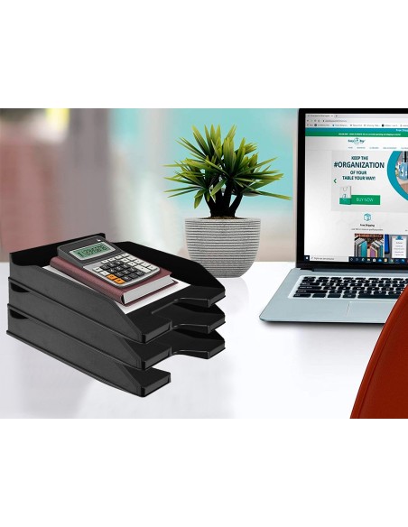 BANDEJA SOBREM.PLASTICO Q-CON.NEGRO OPACO