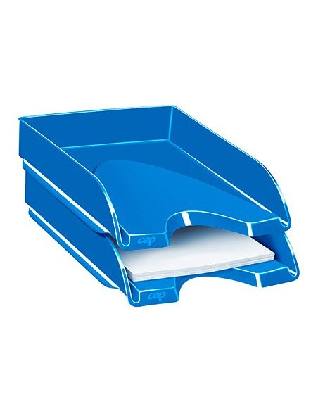 BANDEJA SOBREMESA CEP GAMA PLASTICO AZUL 257X348X66 MM.