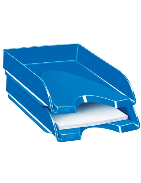 BANDEJA SOBREMESA CEP GAMA PLASTICO AZUL 257X348X66 MM.