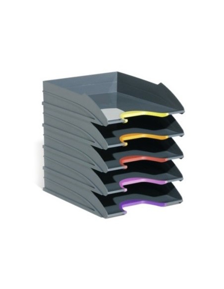 BANDEJA DURABLE PLASTICO GRIS 255X55X330 MM PACK 5 UDS.7705-57