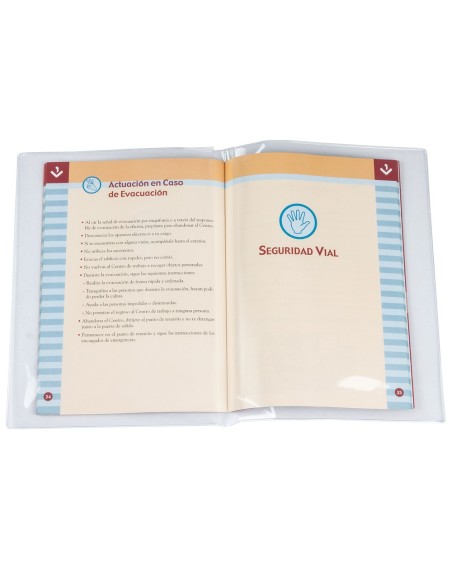 FUNDA PORTACARNET 4º DOBLE180 MICRAS PVC TPTE.