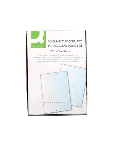 FUNDA PORTACARNET Q-CON.FL.140 MICRAS PVC TPTE.