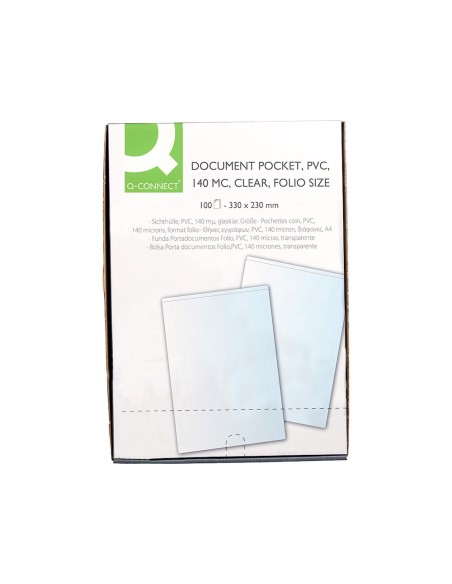 FUNDA PORTACARNET Q-CON.FL.140 MICRAS PVC TPTE.