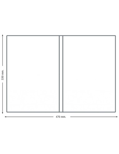 FUNDA PORTACARNET Q-CON.FL.DOBLE 180 MICRAS PVC TPTE.