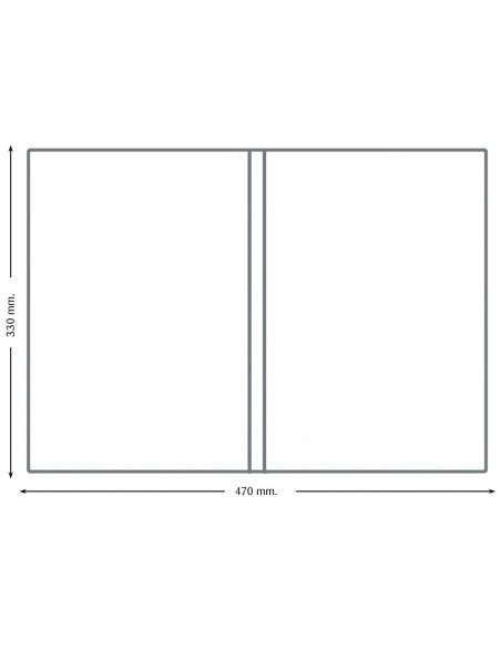 FUNDA PORTACARNET Q-CON.FL.DOBLE 180 MICRAS PVC TPTE.