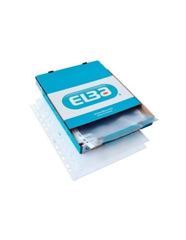 FUNDA MULTITALADRO ELBA STANDARD DIN A4 90 MICRAS PIEL NJ.  100 UD