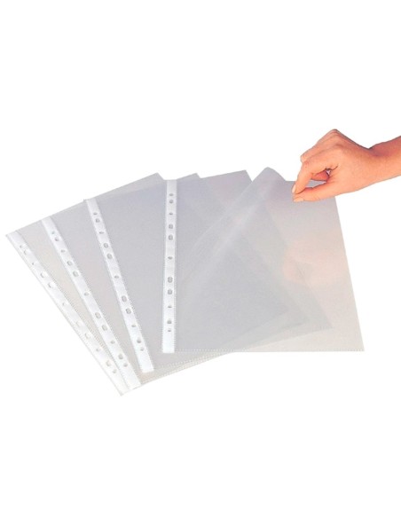 FUNDA MULTITALADRO Q-CON.A4 80 MC CRISTAL CAJA 1400 UD.