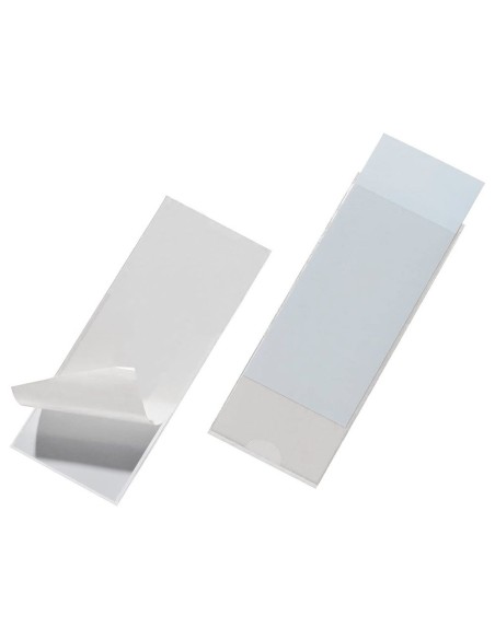 FUNDA AUTOADHESIVA Q-CONNECT PARA LOMO CARPETA 55X102MMPACK 6 U.