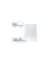 FUNDA PORTACARNET Q-CON.DINA5 150 MICRAS PVC TPTE.C/UÈERO 148X 210 MM 2