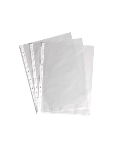 FUNDA MULTITALADRO Q-CONNECT DIN A4 100 MC CRISTAL 100UD**73564