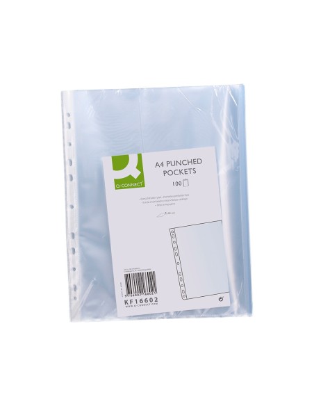FUNDA MULTI.Q-CON A4 100 MC CRISTAL BOLSA PL 100 UDS.KF14841 **78174